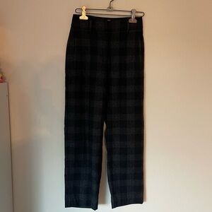 Wilfred 00 Cropped Plaid Wool Pants